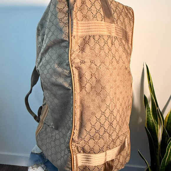 Gucci GG Canvas Large Duffel Weekender Bag - Picture 9 of 15